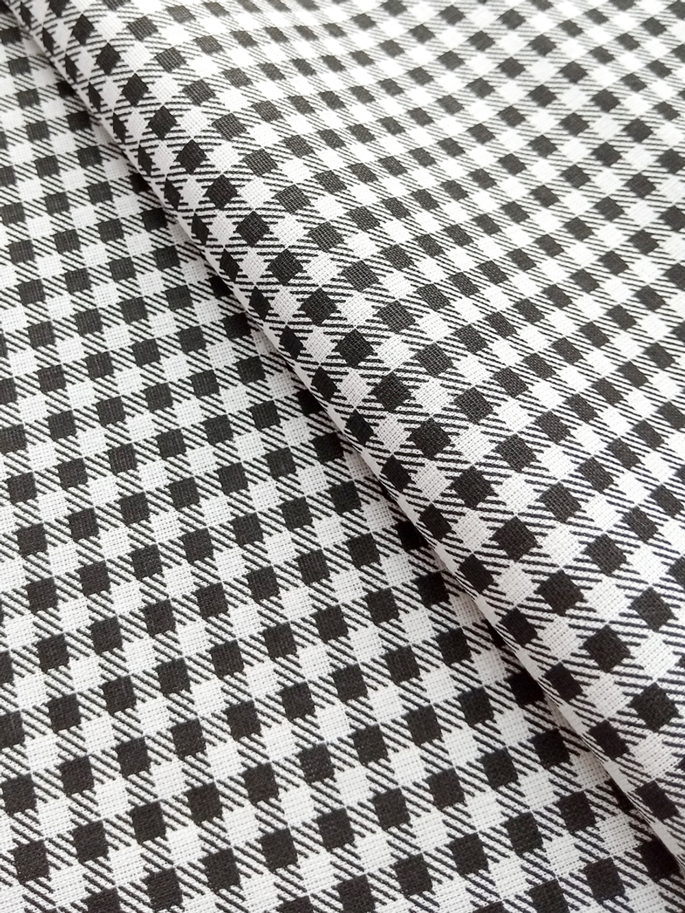 Ткань бязь плательная, рис. "Клетка 0,5 мм", ширина 150 см, арт. 54.1