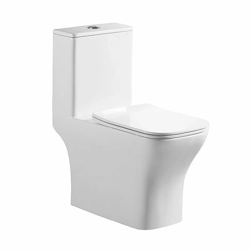 Унитаз-моноблок BelBagno NEON BB8617CPR-MN/SC белый, с крышкой микролифт, безободковый