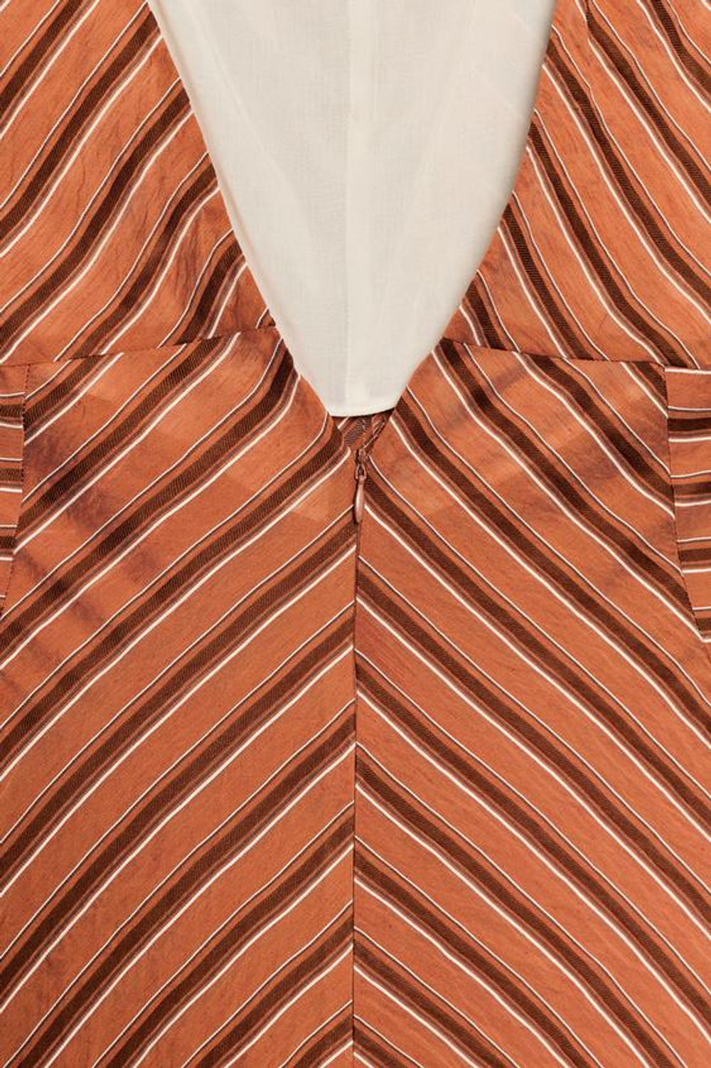 ZARA ПЛАТЬЕ МИДИ С ОТКРЫТОЙ СПИНОЙ В ПОЛОСКУ, ПОЛОСКИ