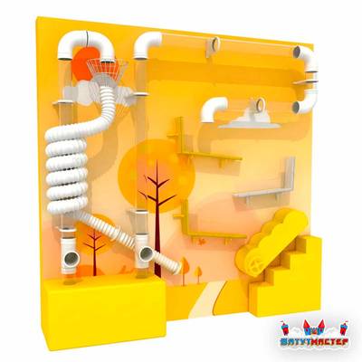 Интерактивная стена для детского сада «Веселое путешествие», 2,59×2,02×0,5 м