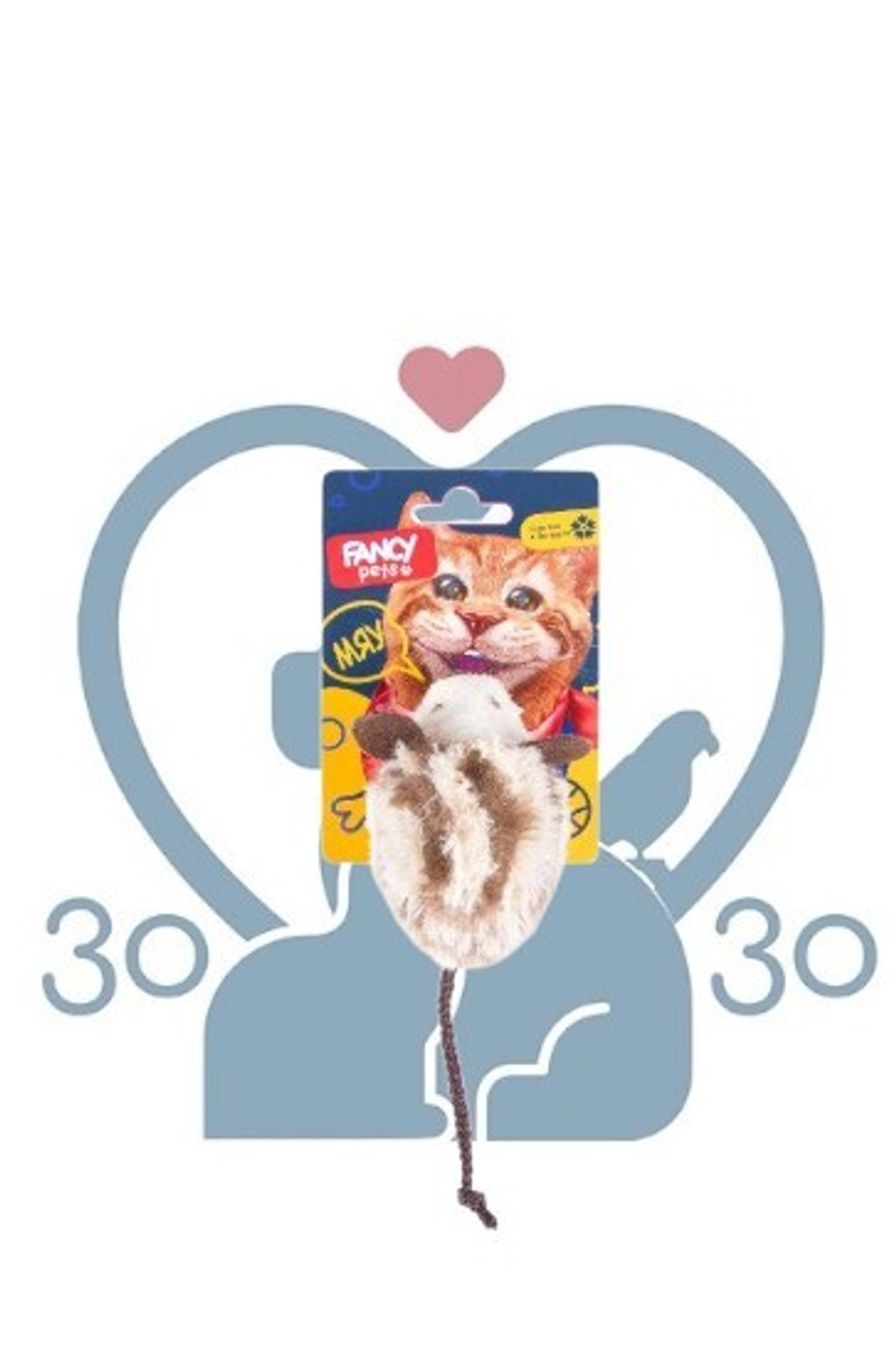 Fancy pets Игрушка для кошек "Мышь", 7 см