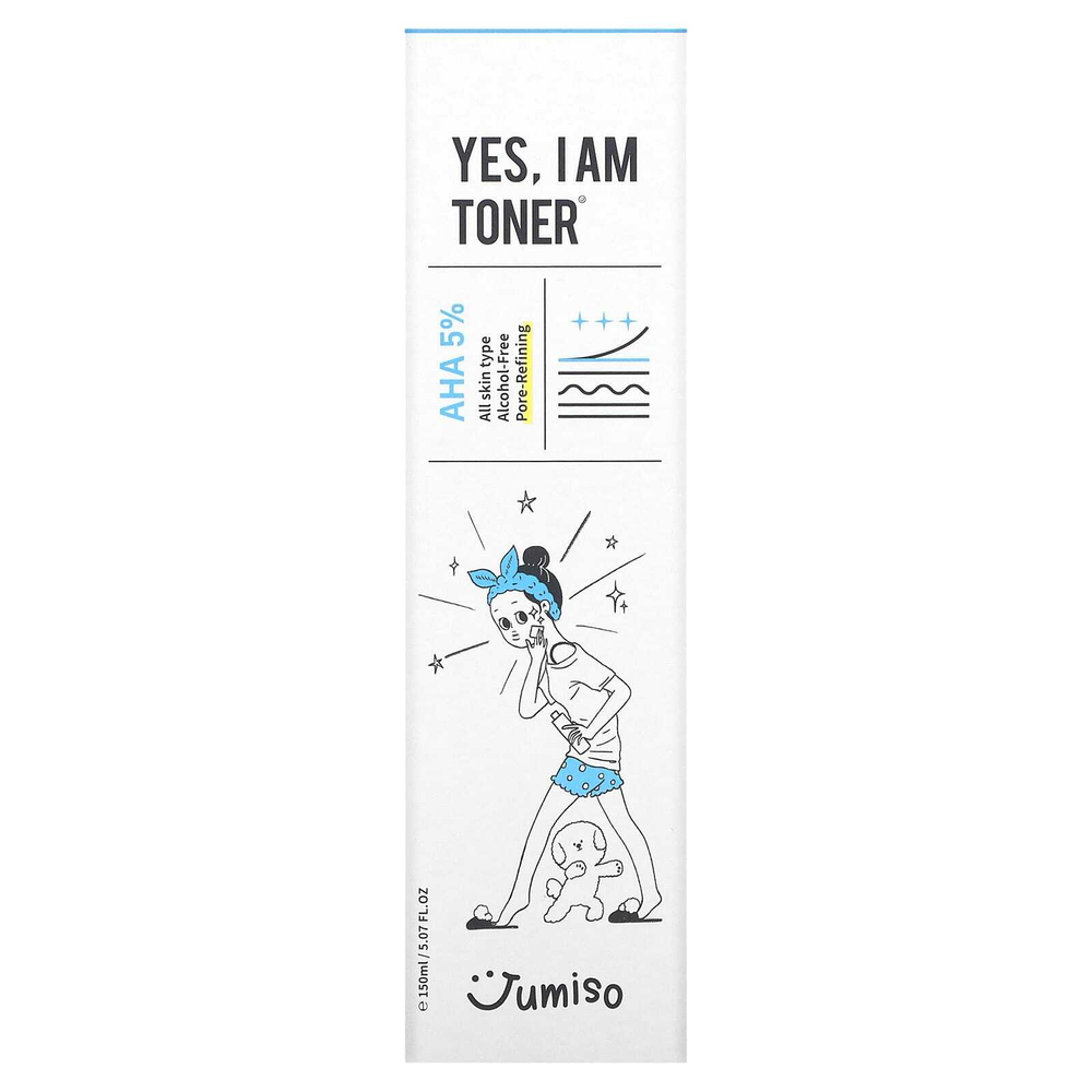 Jumiso, Yes, I am Toner, AHA 5%, 150 мл (5,07 жидк. унц.)