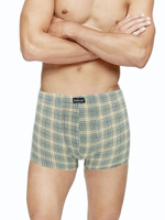 Клетчатые трусы-шорты (Размер: XXL) (Цвет: зеленая шотландка)