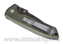 Нож Pro-Tech Rockeye Green Smoky Gray DLC 3V Exclusiveфотография - 8