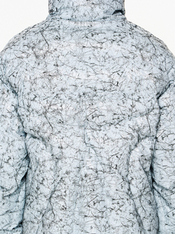 Пуховик BLIND "Crack" Leather Puffer Jacket