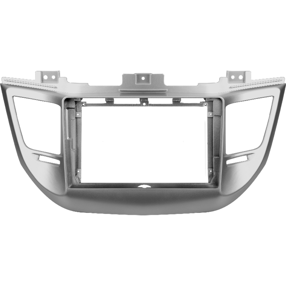 Комплект рамки с разъёмами 9" Hyundai Tucson 2015-2018 (серебро) (A) - Car-Smart 8101S-A