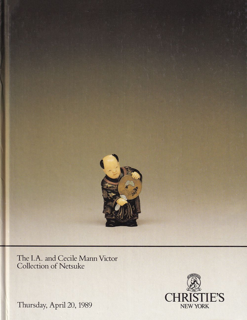 Каталог аукциона Christie's, Нью-Йорк, Коллекция нэцкэ И.А. и Сесил Манн Виктор от 20 апреля 1989 года
