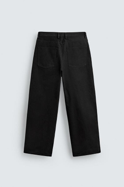 ZARA ДЖИНСЫ BAGGY FIT, ЧЕРНЫЙ