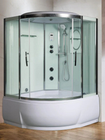 Душевая кабина WeltWasser  WW500 EMMER 13555 135х135 см,  прозрачное стекло, поддон высокий, радио, bluetooth