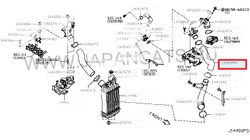 Патрубок интеркулера Nissan Juke (F15) 2011- / RVLT-144631KB0A