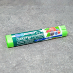 Пакеты для заморозки с клипсами 25*32см 50шт зеленые, Clear Line