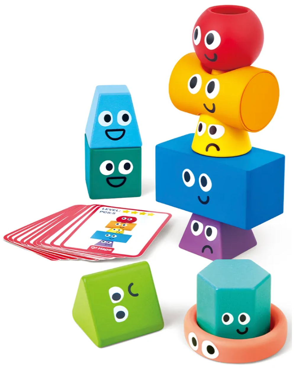 Детская головоломка "Умняша" Геометрическая башня(блоки Монтессори)