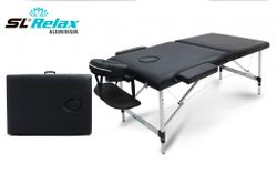 Массажный стол Aluminium (black) Черный