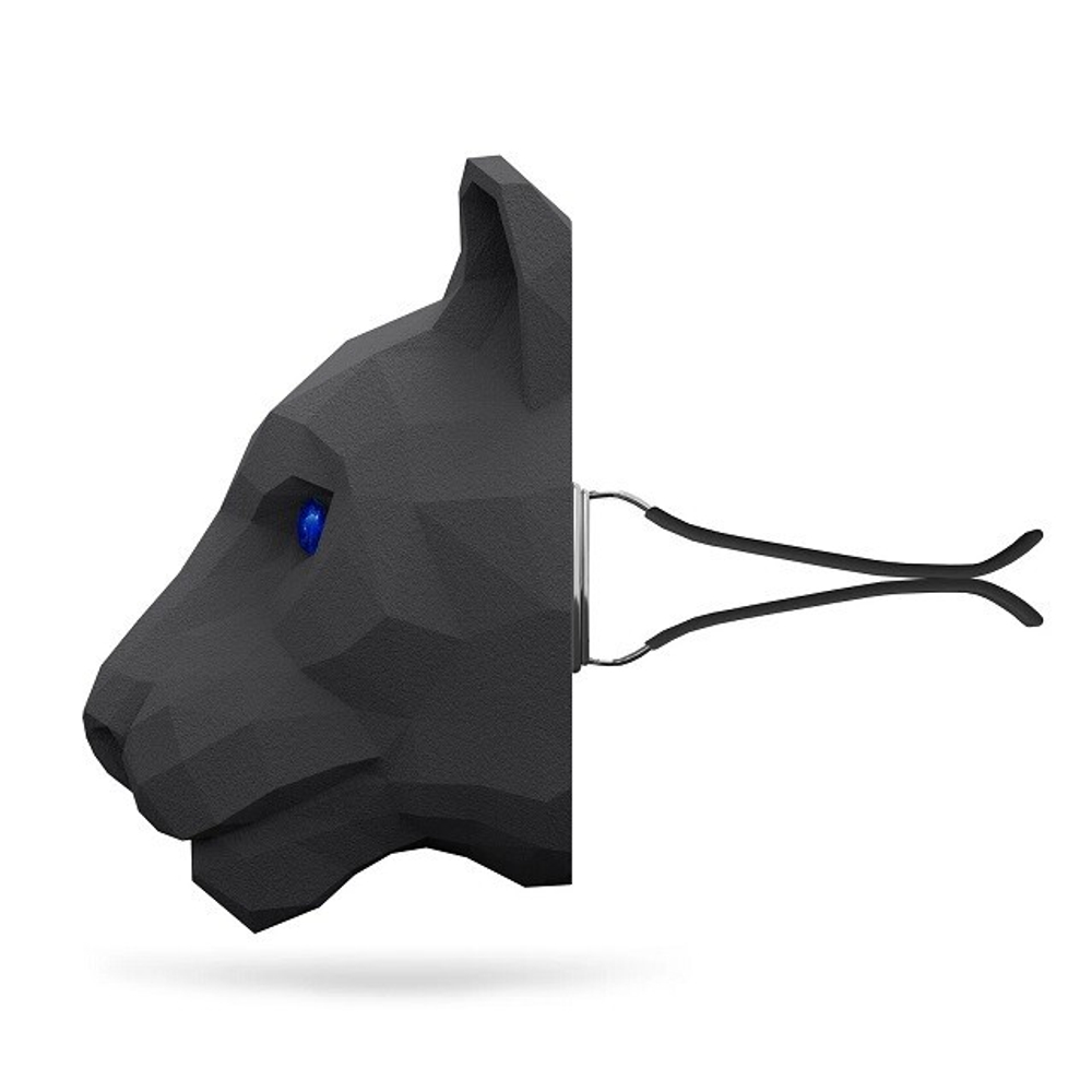 (MEDORI) Ароматизатор на дефлектор Ceramic Pantera 3D Парфюм Silver Fleece BLACK AFGANO