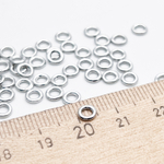 Колечки соединительные неразъемные, размер 4*1 мм, цена за 2 грамма