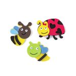 Наклейки из EVA "Насекомые", 12 шт., ассорти, ОСТРОВ СОКРОВИЩ, 661455