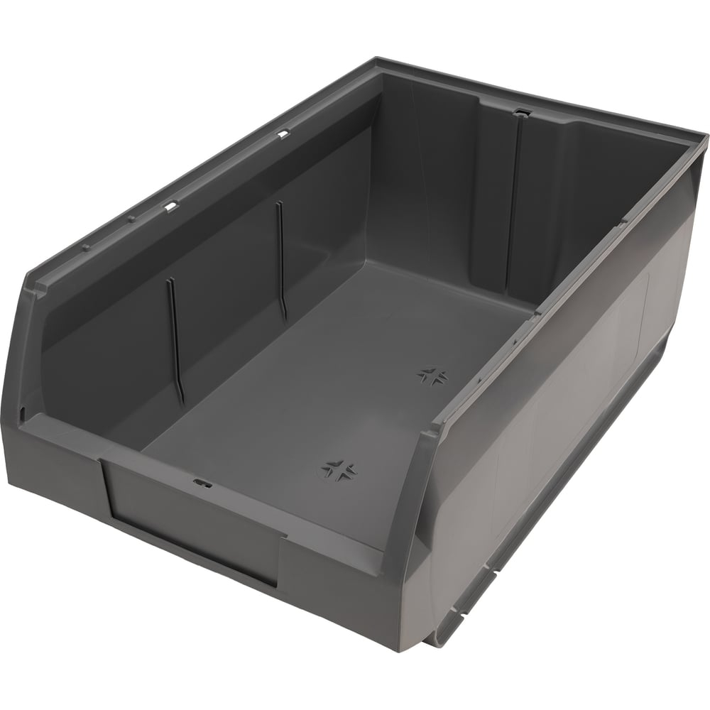 Ящик Gigant 400x230x200 ПП темно-серый 32087