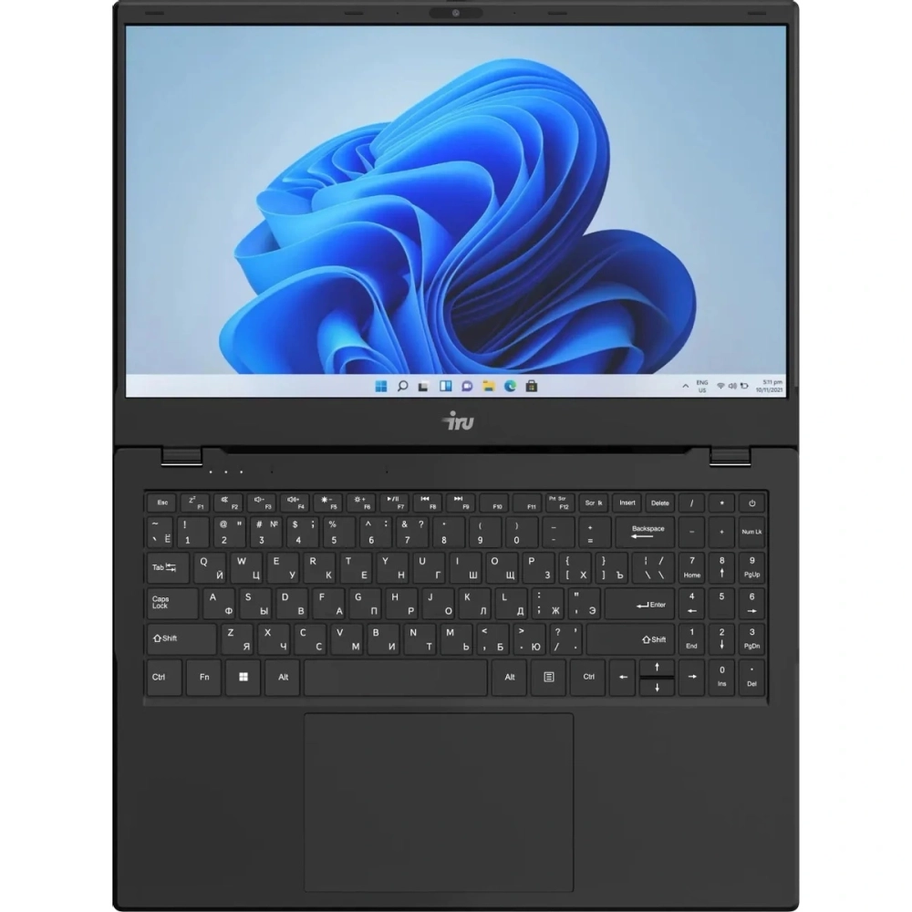 Ноутбук IRU Planio 15ING N-series N100 8Gb SSD512Gb Intel UHD Graphics 15.6" IPS FHD FreeDOS black (2058904)