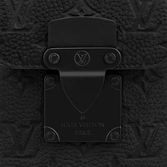 Бумажник Louis Vuitton S-lock Vertical черный