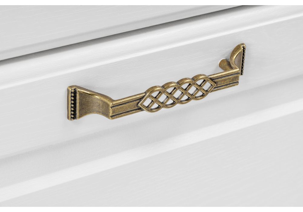 Комод Ливерпуль белый / ясень ваниль