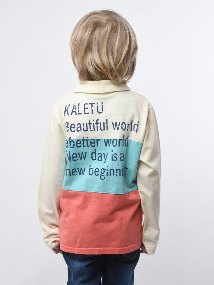 Поло для мальчика с длинным рукавом