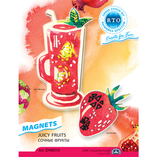 "Магнит.Сочные фрукты"-EHW010 вышивка