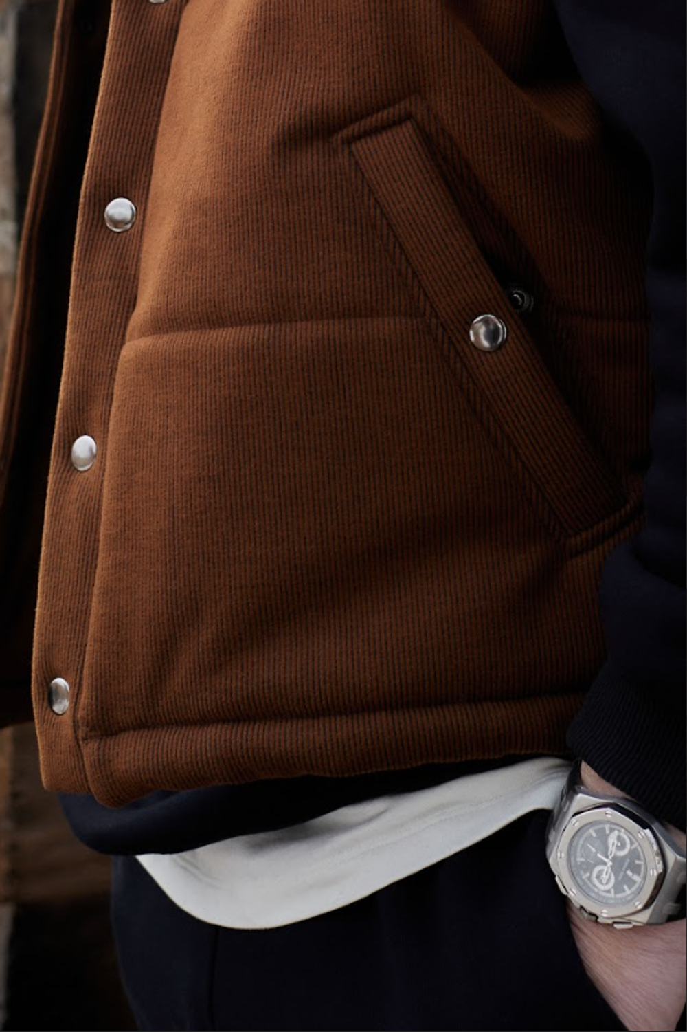 Жилетка утепленная рыжая "Velvet"