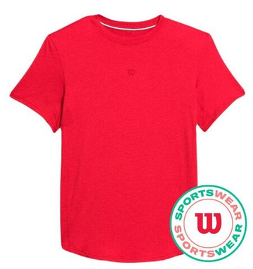 Мужская теннисная футболка Wilson Everyday Performance - красный