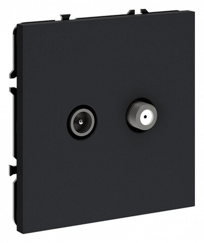 ТВ-розетка и SAT-розетка оконечная без рамки Voltum S70 VLS060407