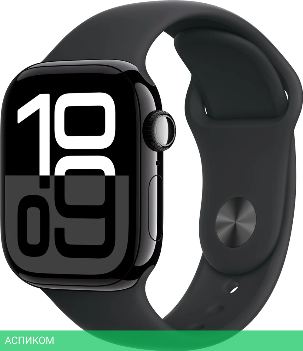 Умные часы Apple Watch Series 10 GPS 42mm Jet Black S/M A2997 (MWWE3LW/A)