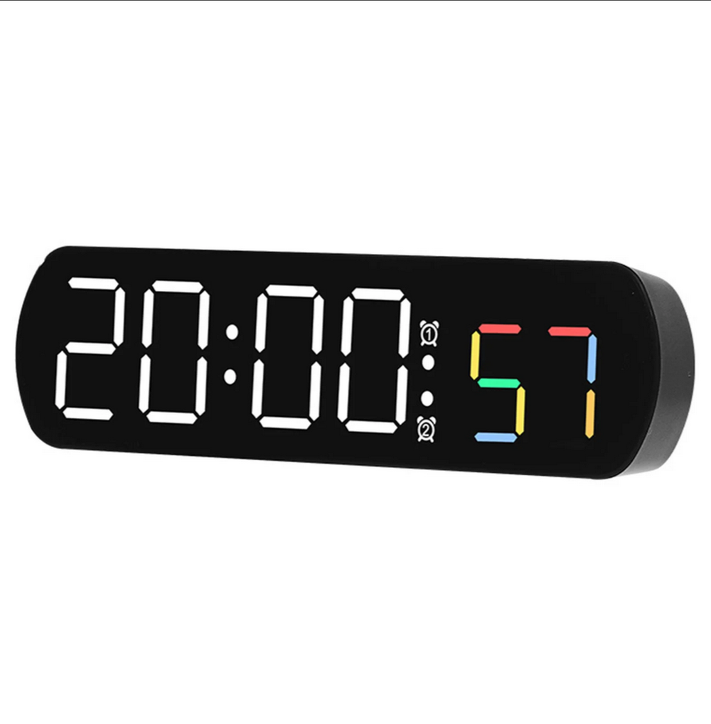 Часы настольные LED MIRROR NO.: 6639 White&RGB