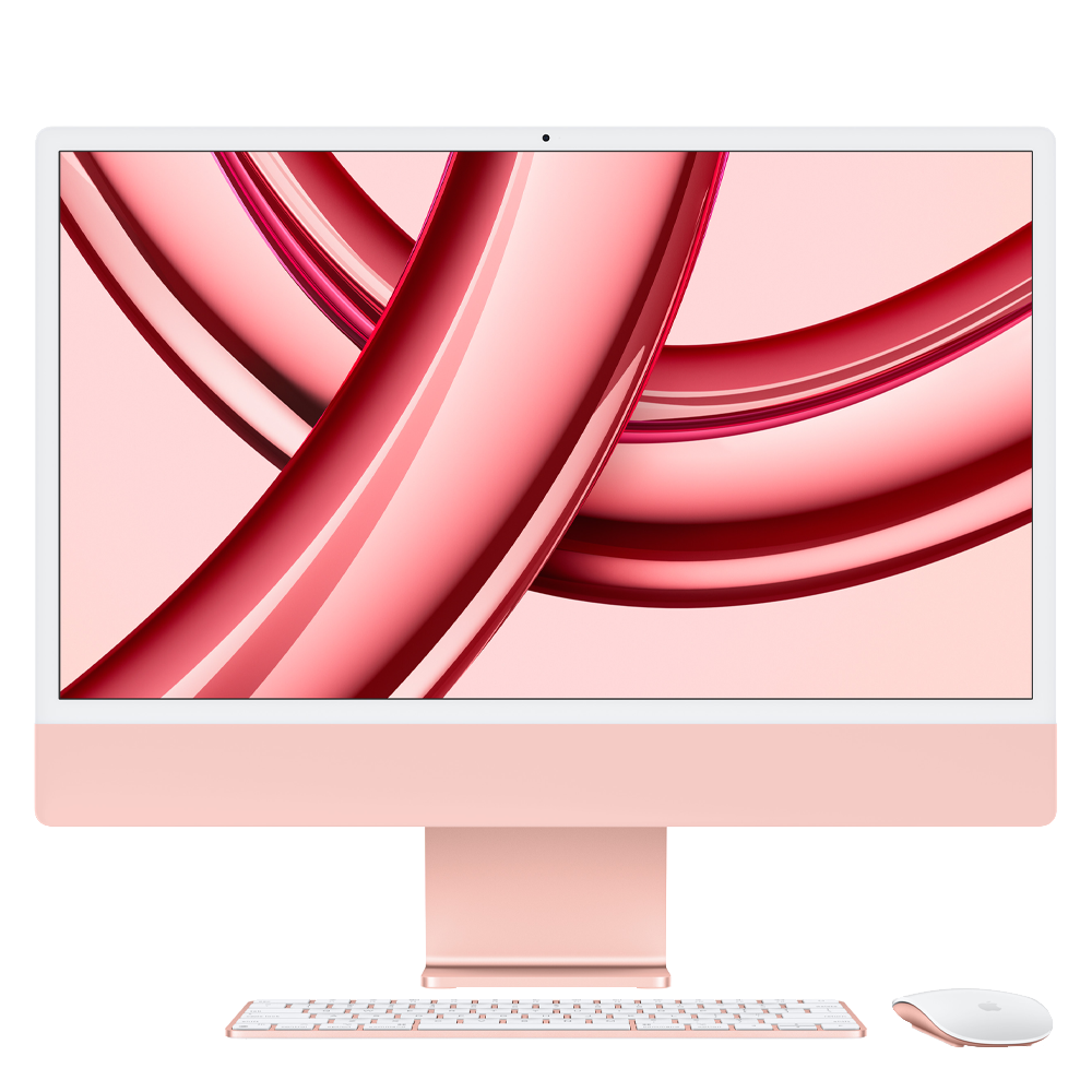 Моноблок Apple iMac 4.5K 24" (M3 8 CPU/10 GPU, 2023) 8/256GB, Pink (Розовый)