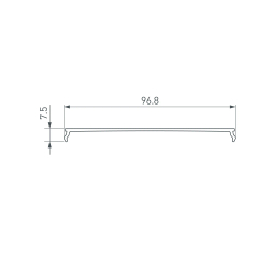 Экран ARH-POWER-W100-2000 OPAL (Arlight, Пластик) 036367