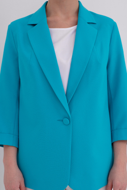 Жакет женский 3881зпб, бирюза #513Бир043881зпб