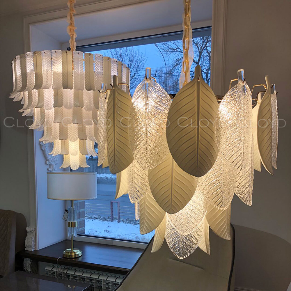 Люстра Cloyd TRAPESUND C19 / Ø62 см - бел.керамика - золото (арт.10662)