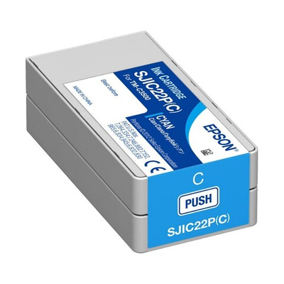 Картридж EPSON S020602, SJIC22P (C) для ColorWorks TM-C3500 голубой