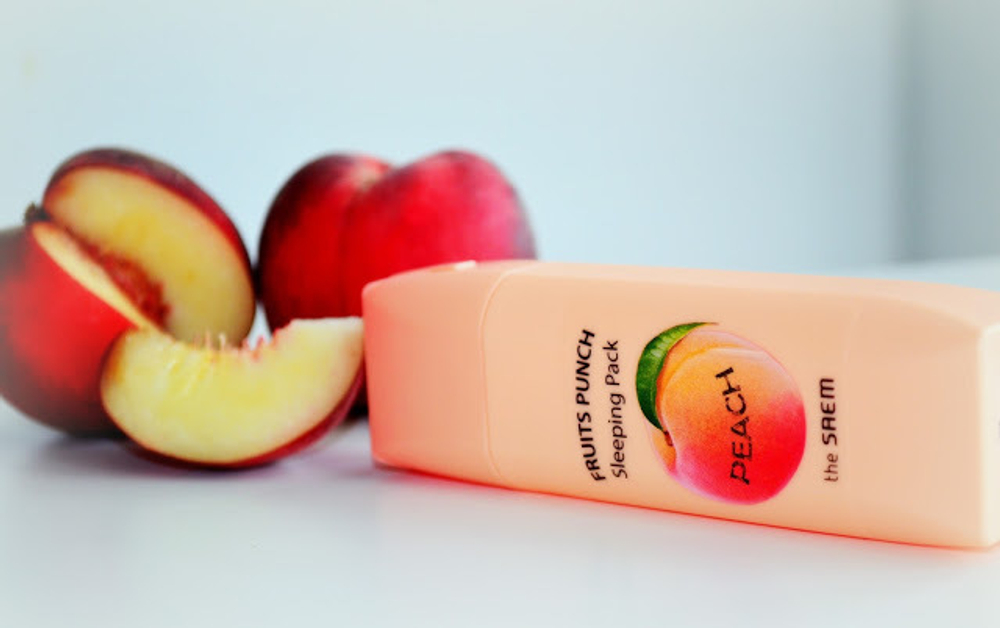 Ночная маска для тусклой The Saem Fruits Punch Peach Sleeping Pack