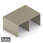 ЭКО Направляющая верхняя двухполозная (5,40 м) шампань матовая (AL) (AE0492) Aristo (Акция)