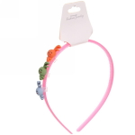 Ободок для волос детский на блистере «MiMi Boom - Зайчик», микс 6 цветов, 0,5см