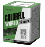 Батарея салютов COLORFUL WORLD (GW218-93) — мини салют на 12 выстрелов