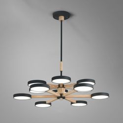 Люстра на штанге TURNA DBL L12 Black