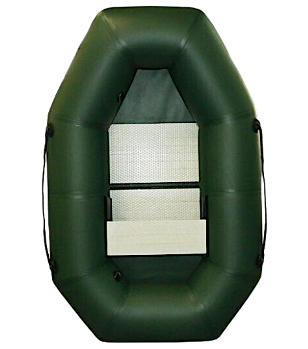 Лодка ПВХ Polar Bird Чирок Гребная PB-190Т Teal со стеклокомпозитной сланью и банкой Зелёная