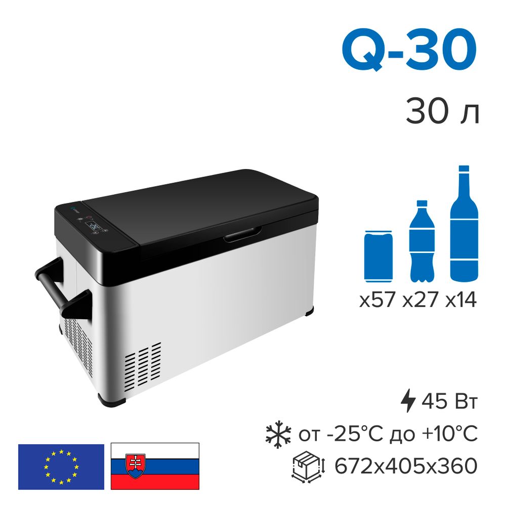 Автохолодильник компрессорный Libhof Q-30 12/24В