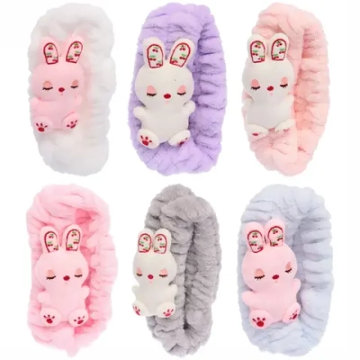 Повязка на голову «Кокетка - Bunny Ko-Ko», микс 5 цветов, 6*20 см