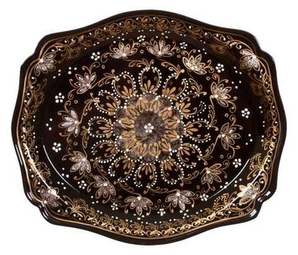 Zhostovo metal tray ornamental A3D06102023043