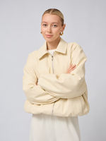 Бомбер утепленный с металлической молнией