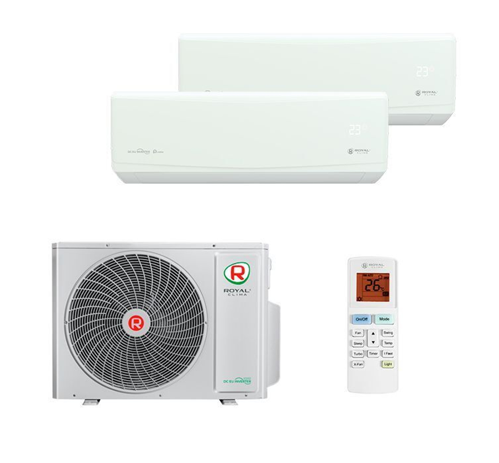 Мульти сплит-система Royal Clima на 2 комнаты (25+25 кв.м.) Grida