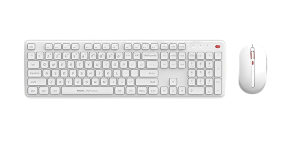 Клавиатура и мышка беспроводная Xiaomi MIIIW Wireless Quiet Gen 3 MW24PB03 White RU+ENG