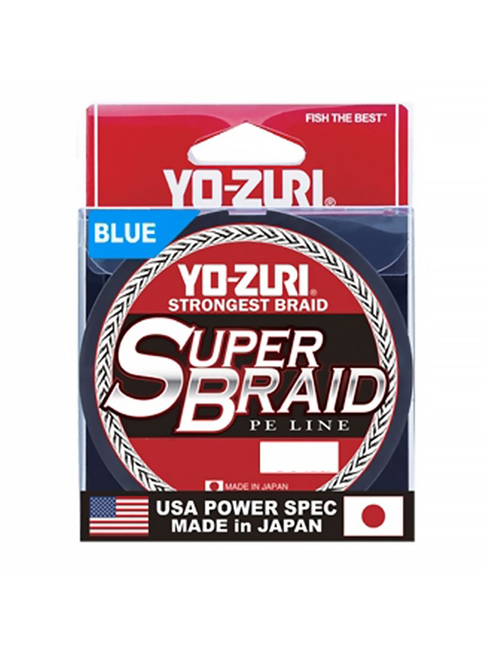 Плетеный шнур Yo-Zuri PE Super Braid 275м Blue, 0,19мм, 15lbs