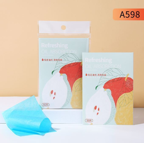 Матирующие салфетки для удаления жирного блеска,50шт.